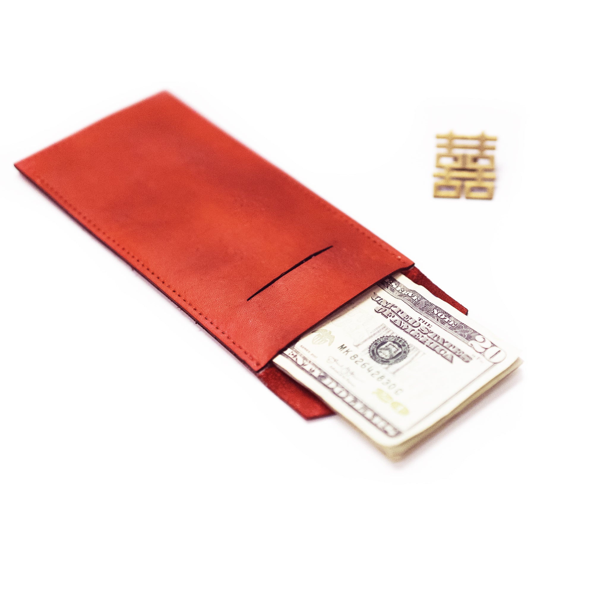 LEATHER RED ENVELOPE